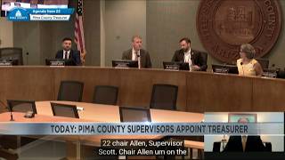 Supervisors to meet again and appoint Pima County treasurer