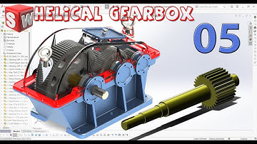 Helical Gear Box - 05. Shaft Speed Gear 28 (Project 03) Design by Solidworks