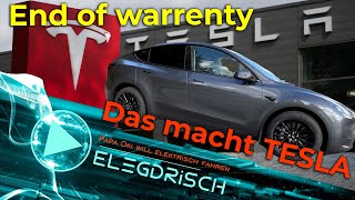 Tesla Model Y - this is how Tesla reacted to the shortcomings of the End Of Warranty Check!