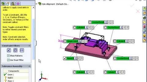 SOLIDWORKS Tutorial - Using TolAnalyst