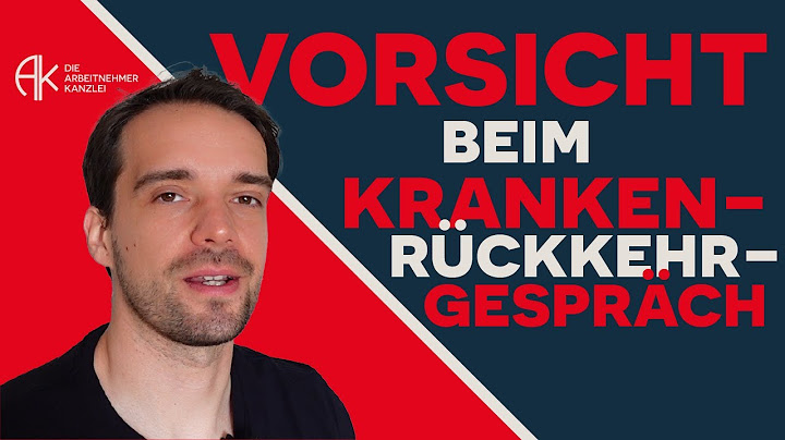 Vorsicht beim Krankenrückkehrgespräch mit dem Arbeitgeber! #bem #krank