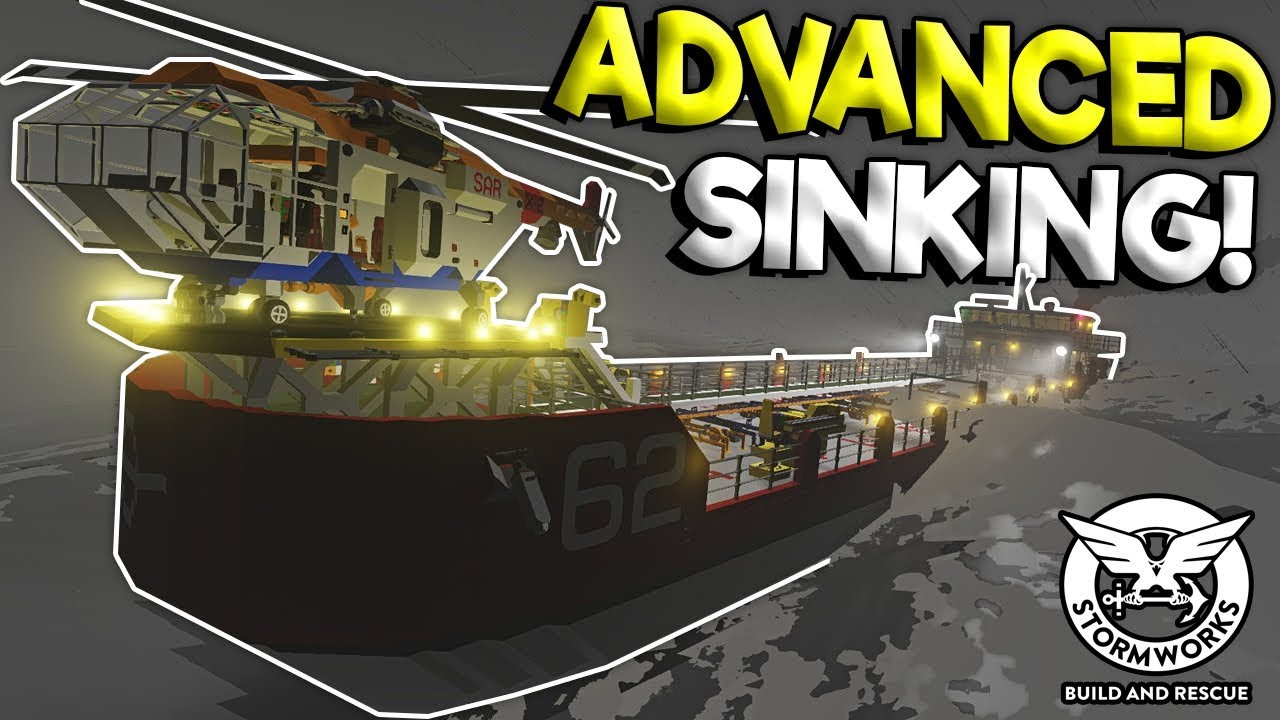 Advanced Tanker Ship Sinking Ship Survival Stormworks Build And Rescue Gameplay Update