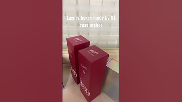 Luxury boxes made by ST case maker, case making machine, hardcover machine, wine box