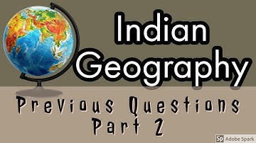 kerala Psc Previous Questions Indian Geography  University Assistant solved question paper part 2