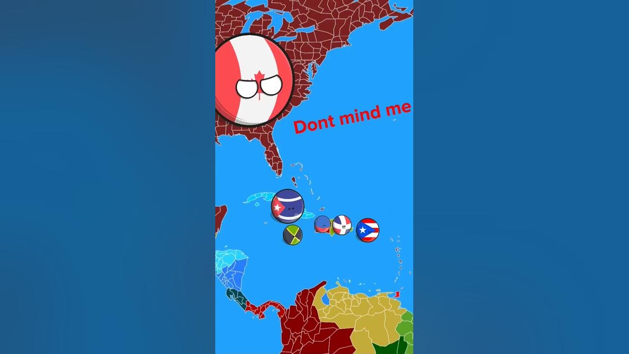 Country balls part 2 #shorts #viral #canada #mexico #puertorico #cuba  #domincanrepublic #jamaica