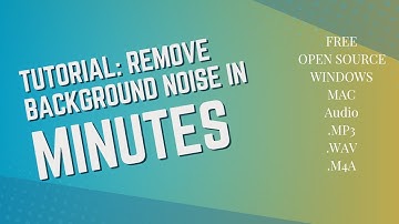 Audacity Noise Reduction: How to remove background noise in minutes!