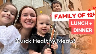Family of 12 ❤️ What we Eat in a Week! Lunch and Dinner: Quick, Easy meals for a Large Family.🥰