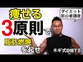【ダイエット初心者講座⑧】痩せる食事の３原則