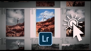 how to edit multiple photos in lightroom just by single click