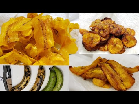 How to make Plantain Chips   Kpekere   Ripe plantain chips recipe   Unripe plantain chips  