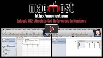 Absolute Cell References In Numbers (MacMost Now 812)