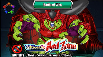 NO ITEM RUN! HOW TO BEAT ULTIMATE RED ZONE CELL MAX BATTLE OF WITS MISSION!(DOKKAN)