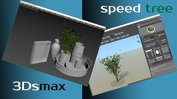 make salver decoration | 3dsmax | speed tree