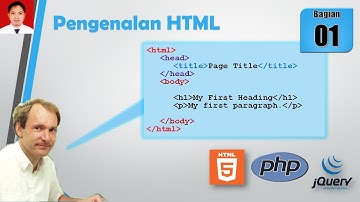 Pemrograman Web Materi 01 Pengenalan HTML