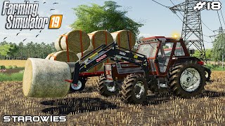 Baling straw & collecting bales | Starowies | Farming Simulator 2019 | Episode 18