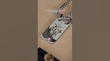 “The process behind the most romantic necklace 💘”#personalized #personalizedgifts #necklace