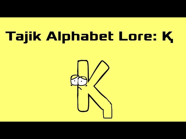 Қ  Tajik Alphabet Lore 