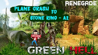 GREEN HELL || Plane crash to Stone ring - AREA 2 || Spyder bite = Lily dressing || Use of Painkiller