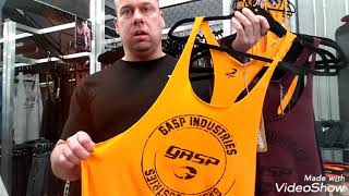 GASP Stringer Tank inspired by vintage designs. Put this classic stringer on for heavy workouts.