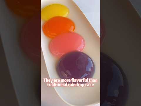 Raindrop cake boba🧋🌈