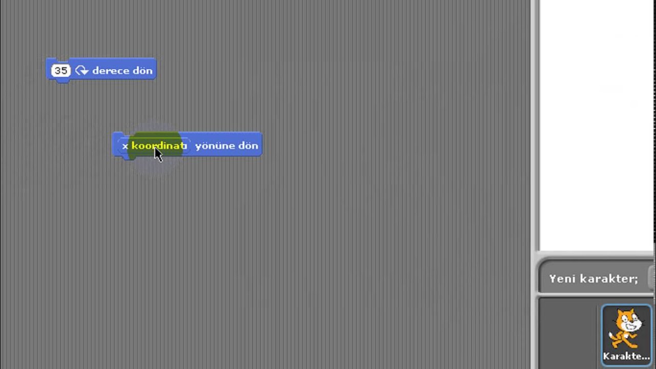 Scratch-Lesson 2/ Ders 2- Motion-Control-Looks Menus/ Hareket-Kontrol ...