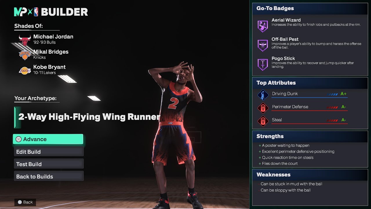 Making the BEST Michael Jordan x Kobe Bryant shooting guard build in 2K26