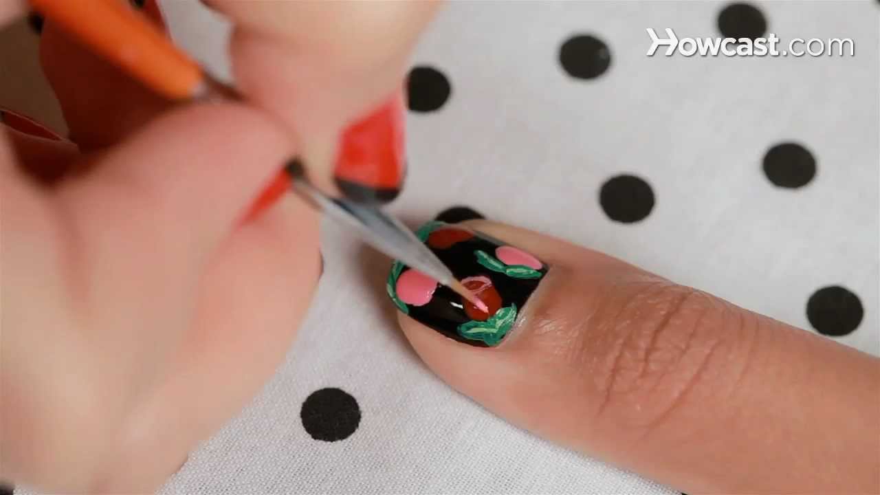 How to Create a Mexicali Roses Design Nail Art YouTube