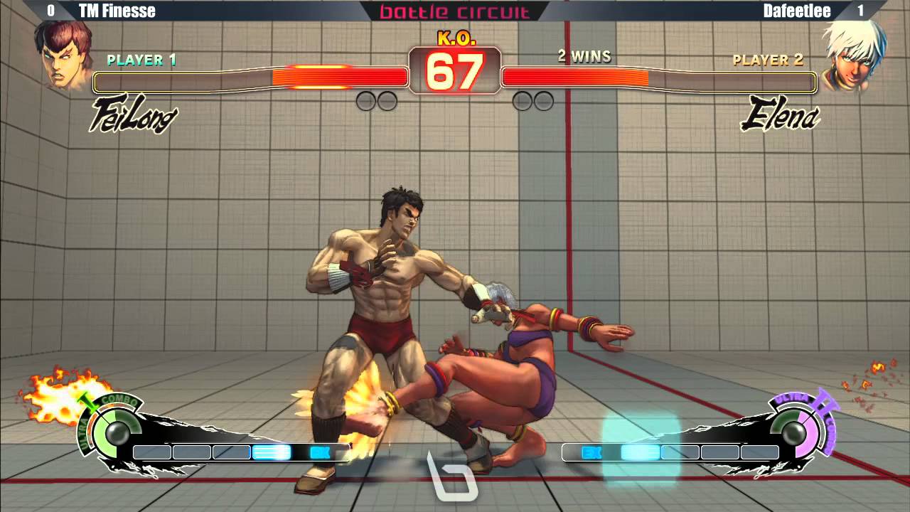 Next Level Battle Circuit 112 - USF4 - TM xFinesse (Fei Long) vs Dafeetlee (Elena)