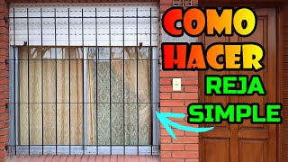 Como hacer reja simple y económica!