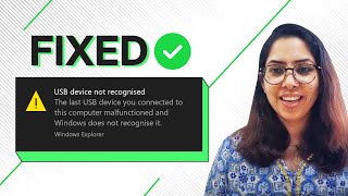 usb device not recognized error fixed in windows 10 | fix unrecognized usb flash drive quickly