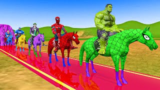 Incredible Long Slide Game With Cow Elephant Gorilla Hippopotamus Tiger 3dAnimal Game Funny3dAnimals screenshot 1