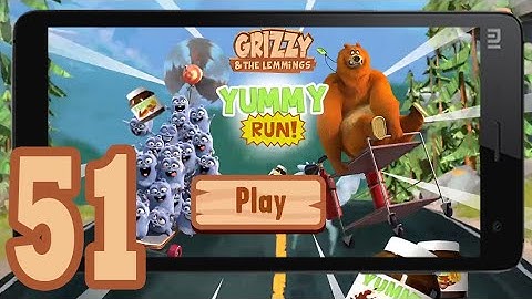 Grizzy and the Lemmings Yummy Run - Gameplay Walkthrough part 51 (Android/iOS)