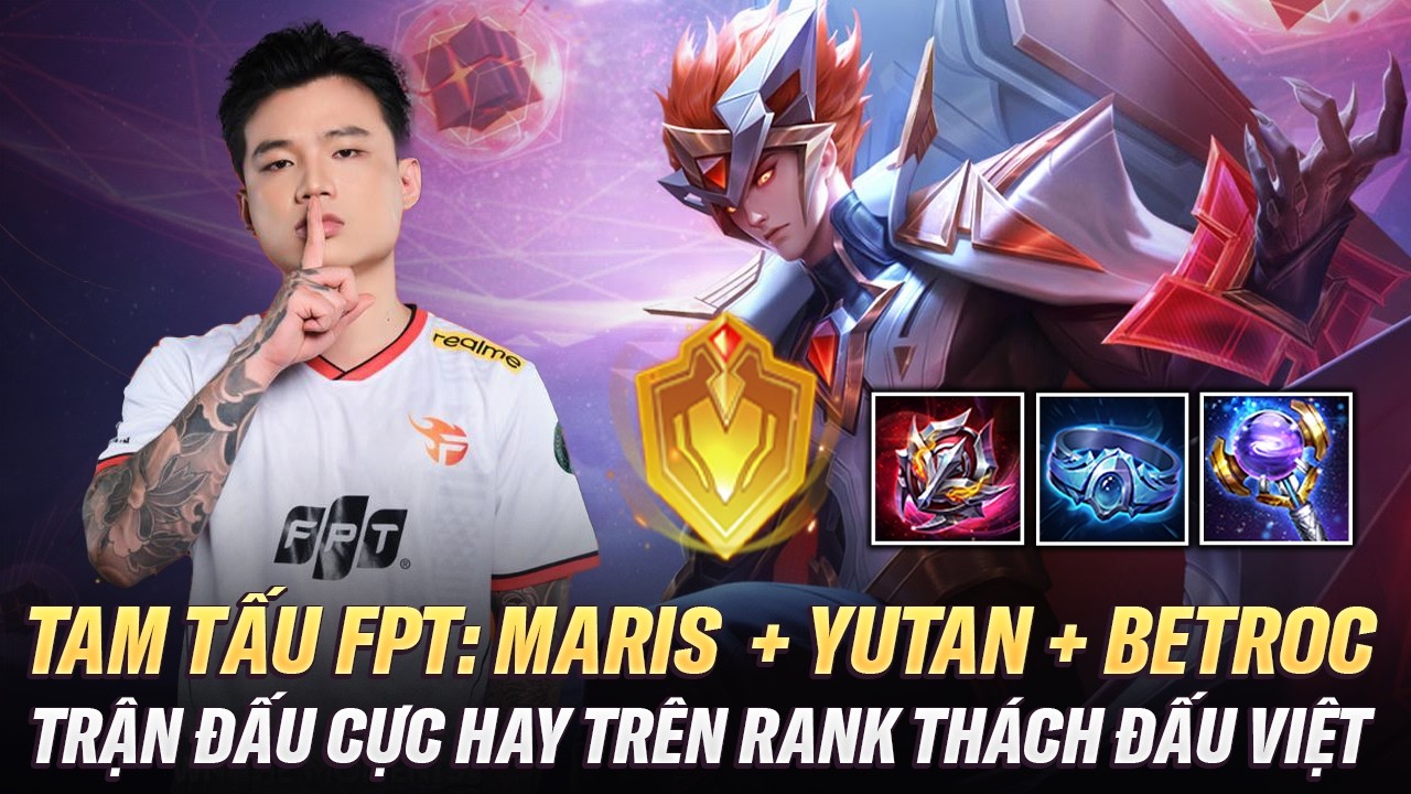 Maris Quẩy Lorion Cùng Yutan + BeTroc Tryhard Trong Trận Đấu Cực Căng Trên Rank Thách Đấu Việt