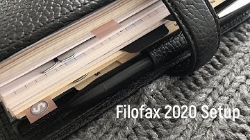 Filofax 2020 Setup