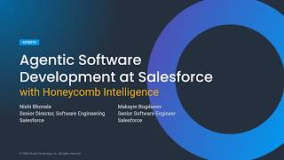 Nishi Bhonsle at O11yCon Agentic Software Development at Salesforce with Honeycomb Intelligence