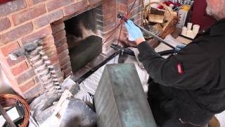 Power Sweeping Demo by Cleaner Chimneys Chimney Sweeps