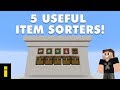 5 Useful Item Sorters For Minecraft Java & Bedrock!