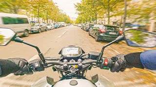 KAWASAKI Z e-1 | RIDING IN PARIS WITH AN ELECTRIC MOTORCYCLE [4K RAW]