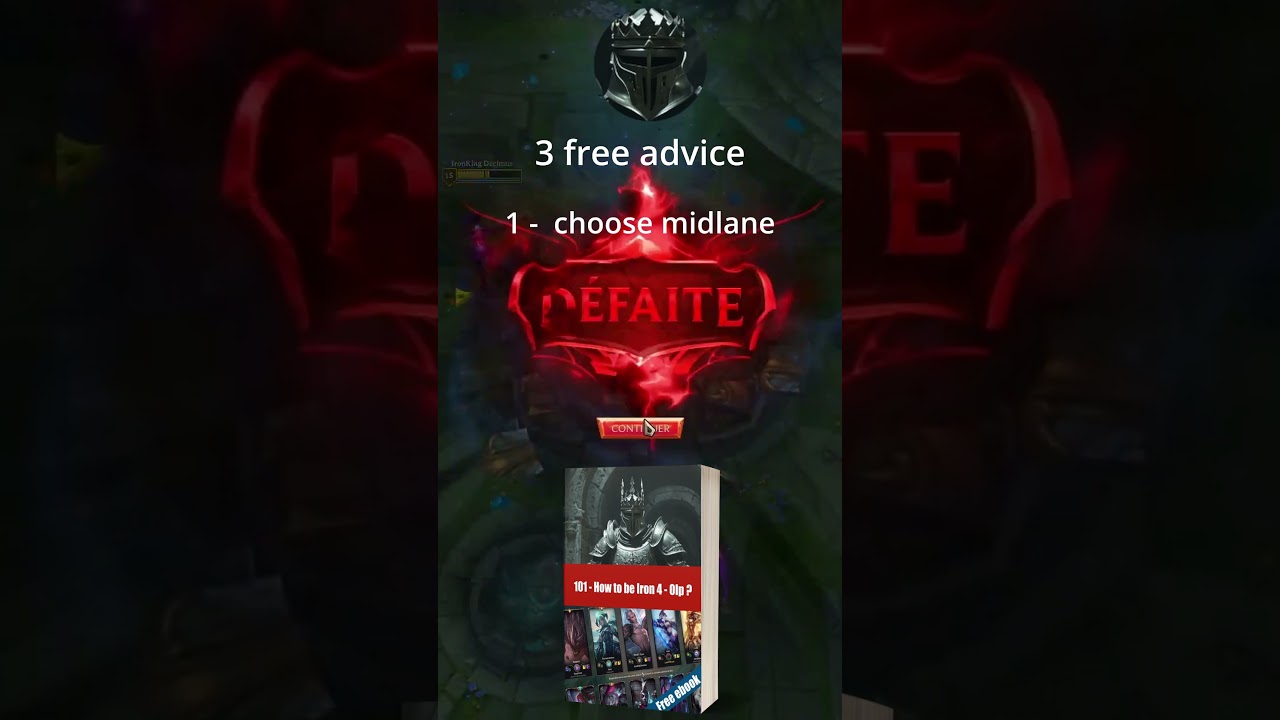 Three free advice to be the BEST - Iron 4 - 0lp - 