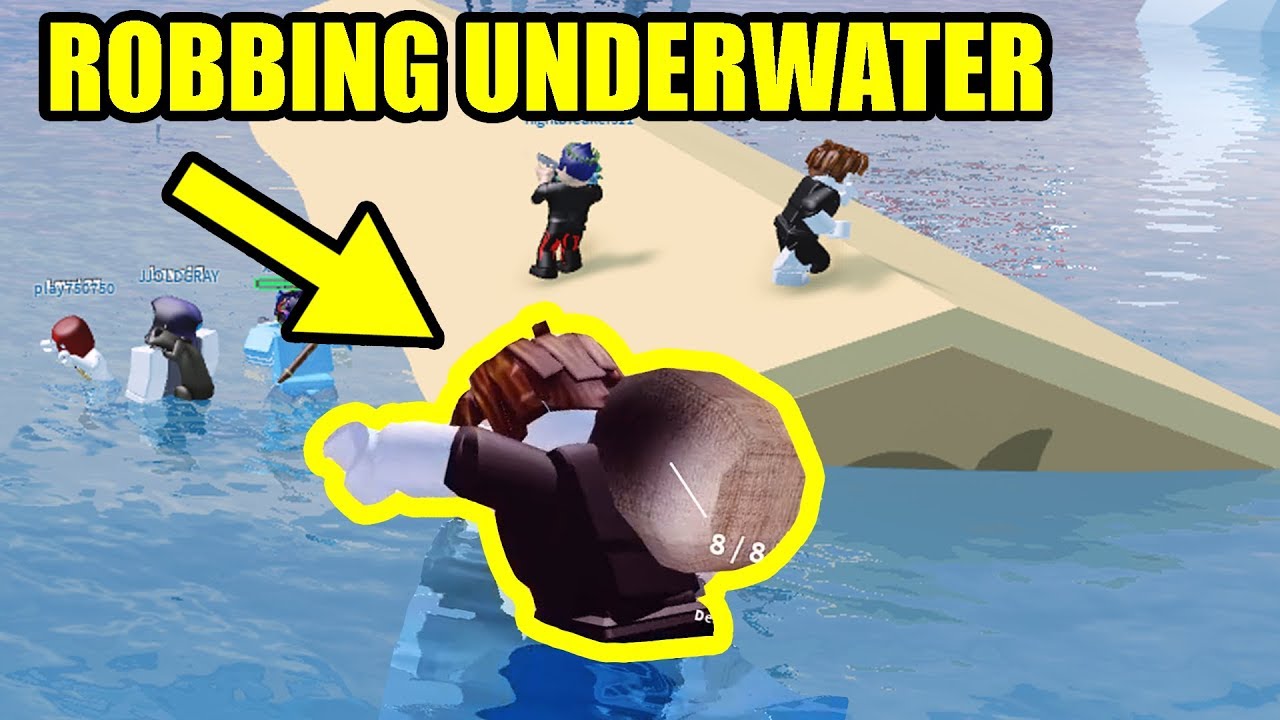 Grinding On Underwater Jailbreak Map Roblox Jailbreak - roblox underwater