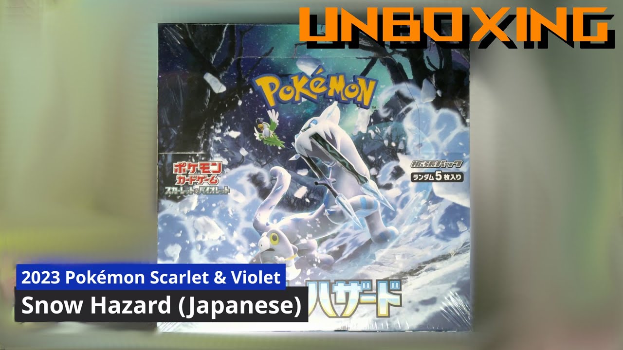 snow hazard japanese booster box Pokemon TCG: Snow Hazard Booster Display [svP2] [Japanese Version]  Gamers  Guild AZ