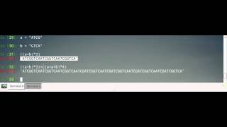 python to concatenate DNA and life