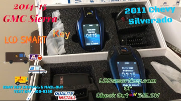 (V2) Chevy Silverado x GMC Sierra - LCD Smart Key- Only Here - UPGRADED Touchscreen key fob car key