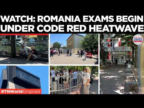 ON CAM: Romania Issues Emergency Code Red HEATWAVE Alert During National Testing Week!