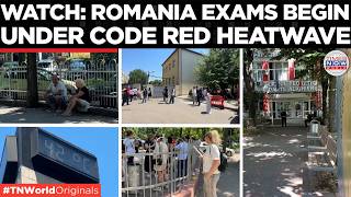 ON CAM: Romania Issues Emergency Code Red HEATWAVE Alert During National Testing Week!