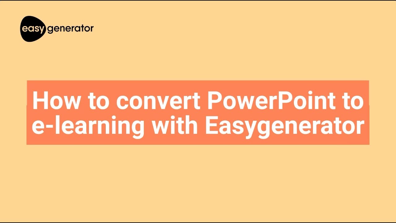 Stop using slides | How to convert PowerPoint to e-learning - YouTube