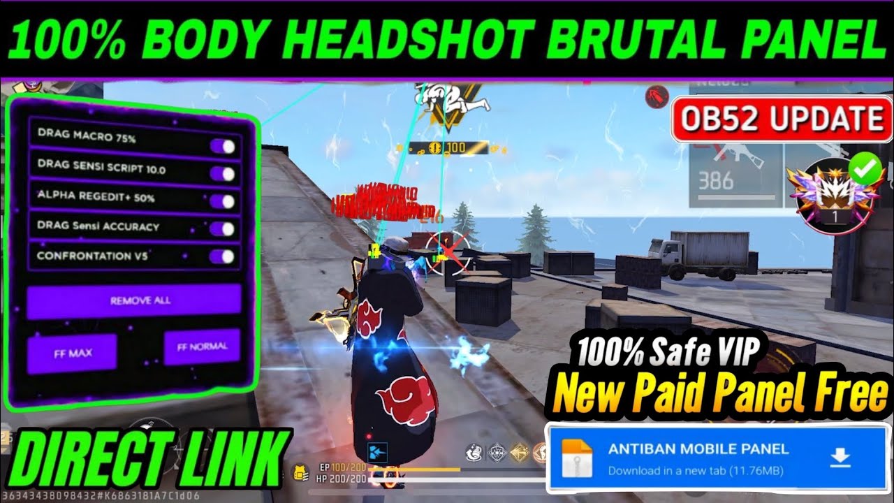 Free Fire Panel Mobile 🔥 FF Antiban Panel OB52 | Free Fire Hack New 😈 FF Injector 2026 | FF Panel