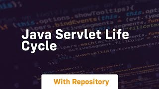 java servlet life cycle