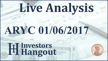 ARYC Stock Live Analysis 01-06-2017