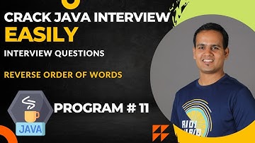 How to Reverse Order of Words | Java Interview Series | AutomateWithAmit